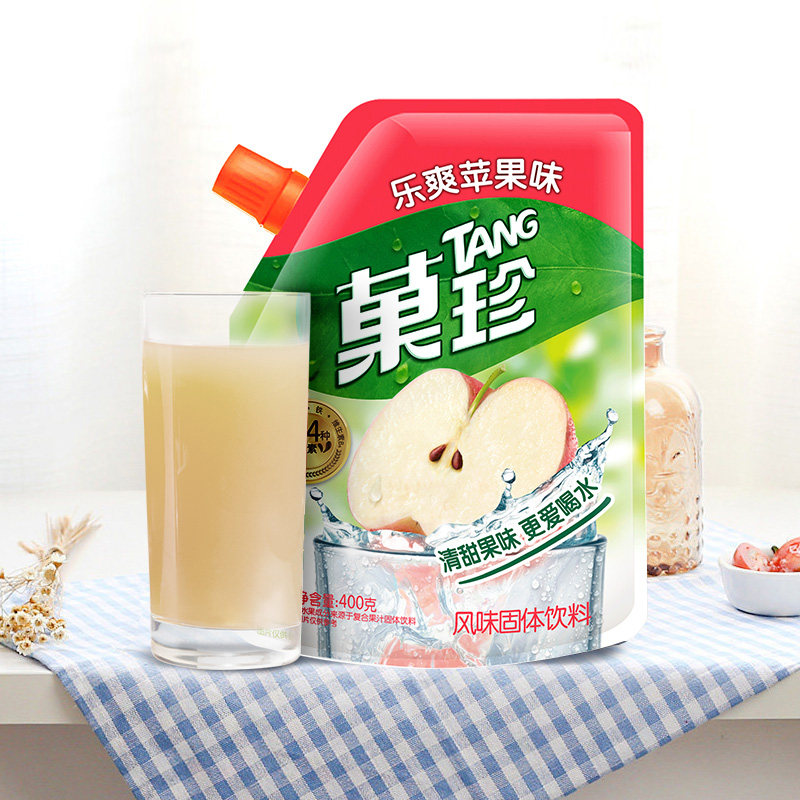 亿滋菓珍维生素C冲饮果味饮料苹果味便携壶嘴装400G速溶固体饮料