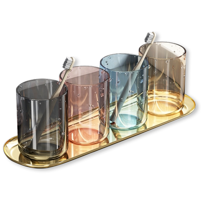 包邮透明轻奢洗漱杯牙具杯架
