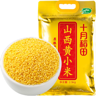【次日达】十月稻田山西黄小米 五谷杂粮粗粮 山西特产米油醇厚