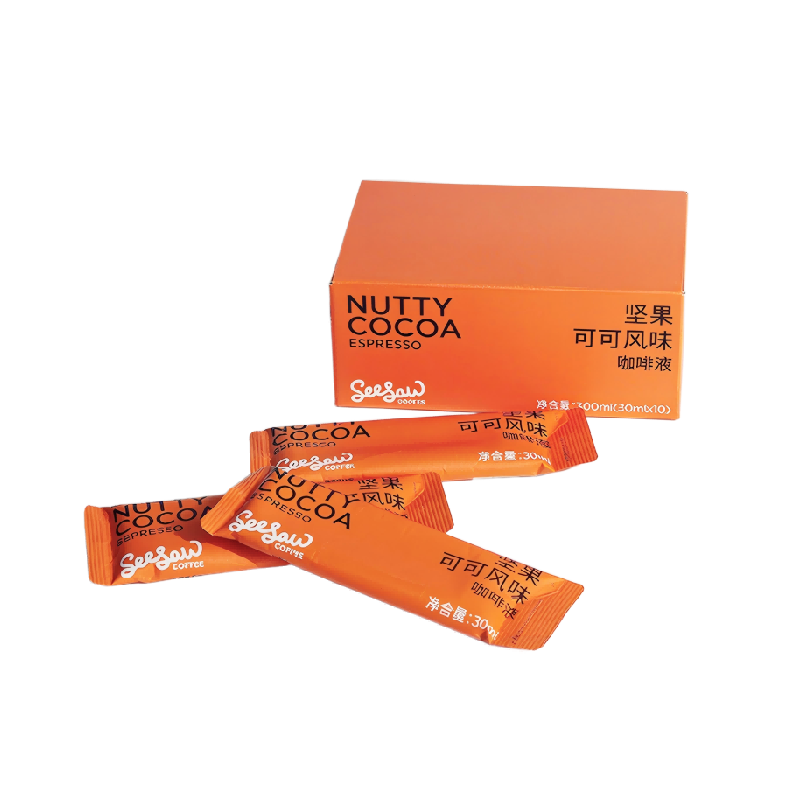 seesaw冷萃咖啡液坚果可可风味