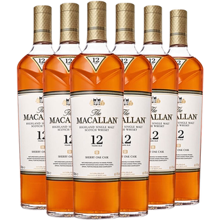 The Macallan 麦卡伦12年经典雪莉桶单一麦芽苏格兰威士忌 6支装