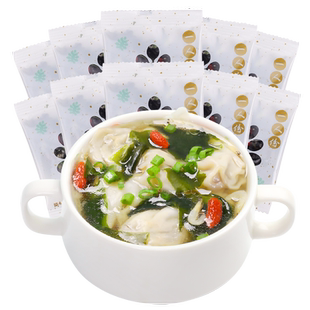 稻稻熊馄饨汤料包小包装紫菜虾皮山东水饺云吞裙带菜汤速食汤