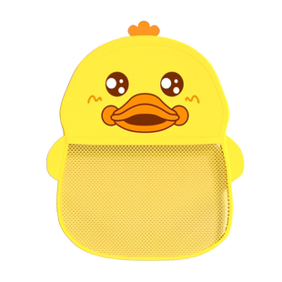 宝宝洗澡小黄鸭戏水婴儿玩具收纳网袋浴室沥水网幼儿玩水新年礼物