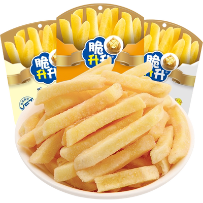 脆升升国产非膨化食品薯条3口味