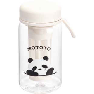 摩登主妇mototo熊猫咖啡杯子可爱卡通家用咖啡壶高颜值冷萃杯