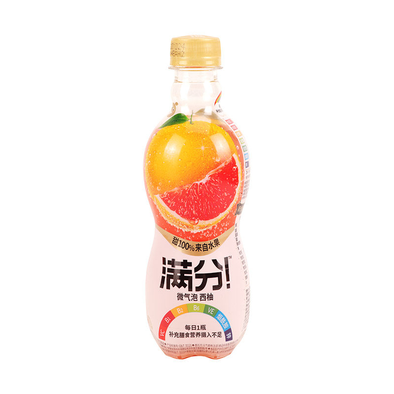 元气森林满分微气泡西柚380ml/瓶果汁水果膳食美味混合汽水饮料怎么看?