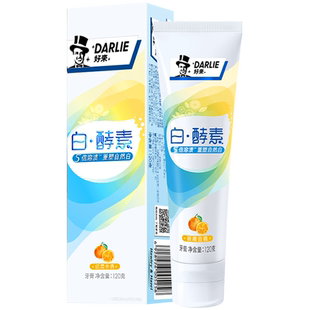 DARLIE好来(原黑人)牙膏白酵素清冽白桃温和亮齿净白去黄含氟