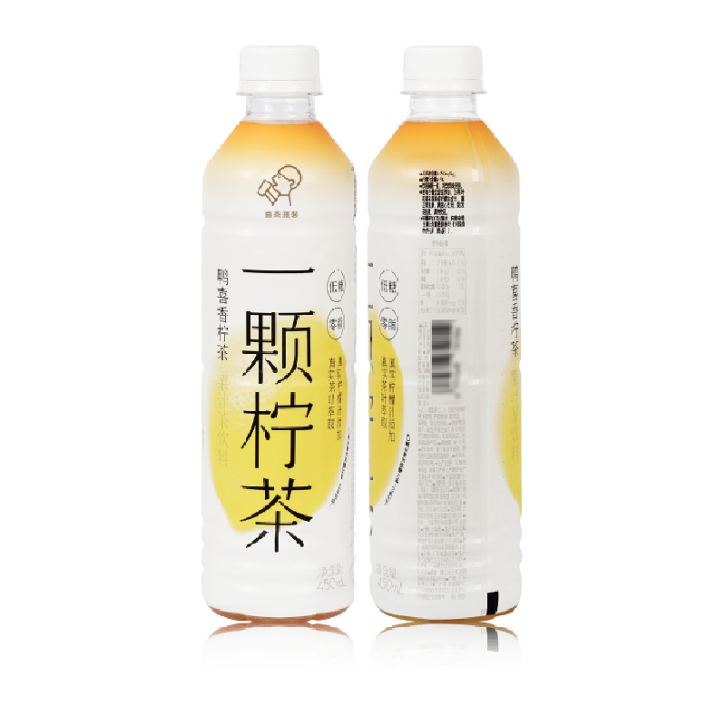 喜茶一颗柠茶低糖0脂解腻果汁茶饮料鸭喜香柠茶450ml*1瓶