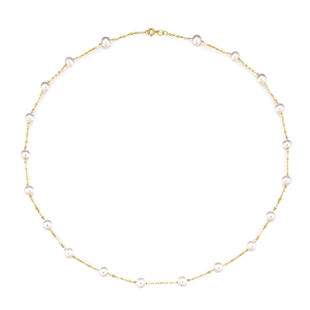 佐卡伊 满天星18K金珍珠项链淡水珍珠锁骨链送女友妈妈礼物