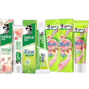 DARLIE好来(原黑人)牙膏透心爽冰桃绿茶白桃560g清新口气