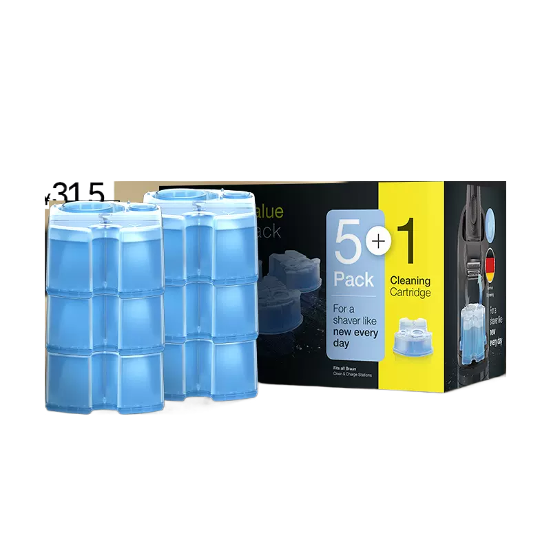 Braun/博朗剃须刀清洗液CCR6 清洁液6盒装原装进口清洁中心清洗剂