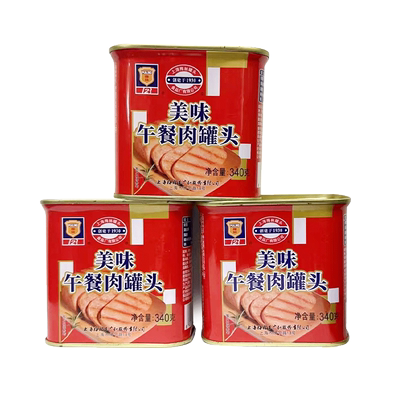 上海梅林美味午餐肉340g*3罐