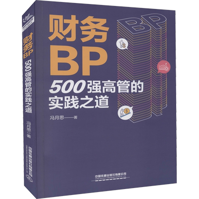 财务BP 500强高管的实践之道 冯月思500强企业财务分析实务成本核