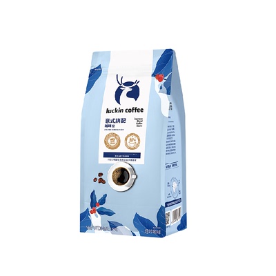 瑞幸咖啡咖啡豆意式拼配1kg新鲜烘焙可现磨粉日期新鲜