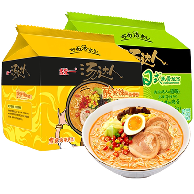统一日式豚骨拉面酸酸辣辣方便面