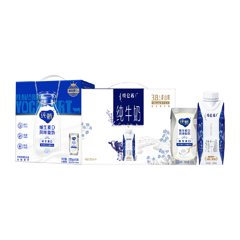 梦幻盖纯甄特仑苏纯牛奶