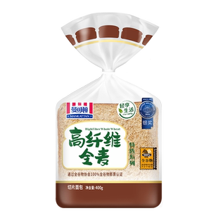 【任选2件享75折】曼可顿高纤维全麦面包切片吐司三明治diy早餐