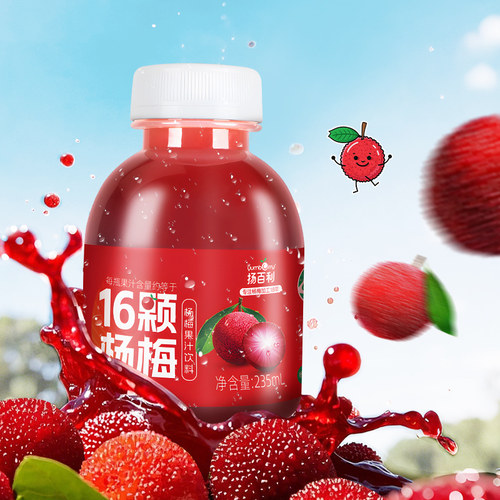 扬百利仙居杨梅汁245ml×6瓶