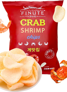 韩国Finute趣莱福蟹味虾片