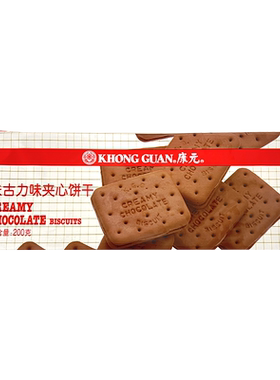 康元朱古力夹心饼干浓郁200g