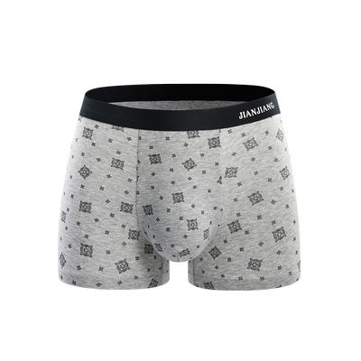 健将纯棉四角裤大码男士内裤