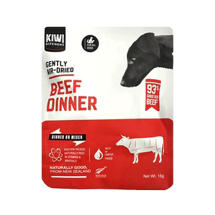 kiwi kitchens新西兰进口天然无谷风干犬狗粮犬主粮牛肉味