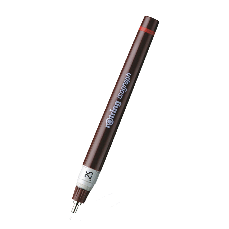 rOtring/红环补充墨水式针笔耐磨笔尖高品质高颜值可替换多种线宽