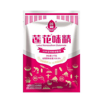 莲花家用调味料大袋提鲜味精1kg