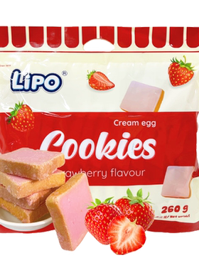 Lipo越南草莓味面包干260g