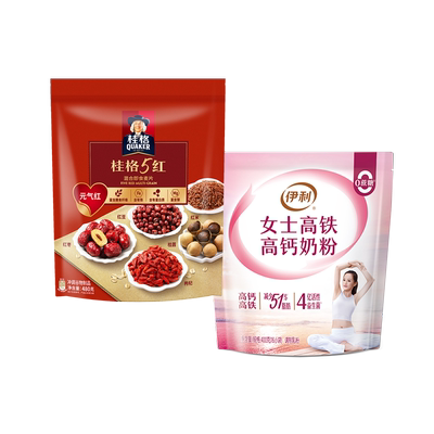桂格&伊利五红燕麦女士奶粉