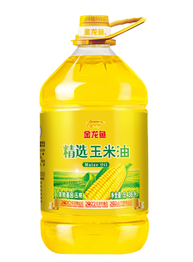 金龙鱼精选玉米油5.436L/瓶植物甾醇非转基因营养家用食用食用油