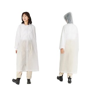 天堂雨衣时尚透明风长款防水户外衣行走旅游旅行雨披便携雨衣男女