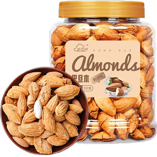新边界巴旦木300g新货大杏仁每日坚果零食特产干果扁桃仁巴达木