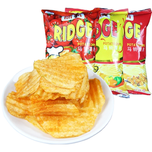 丽丽薯片混合味番茄烤肉香辣膨化休闲食品网红解馋小零食酥脆好吃