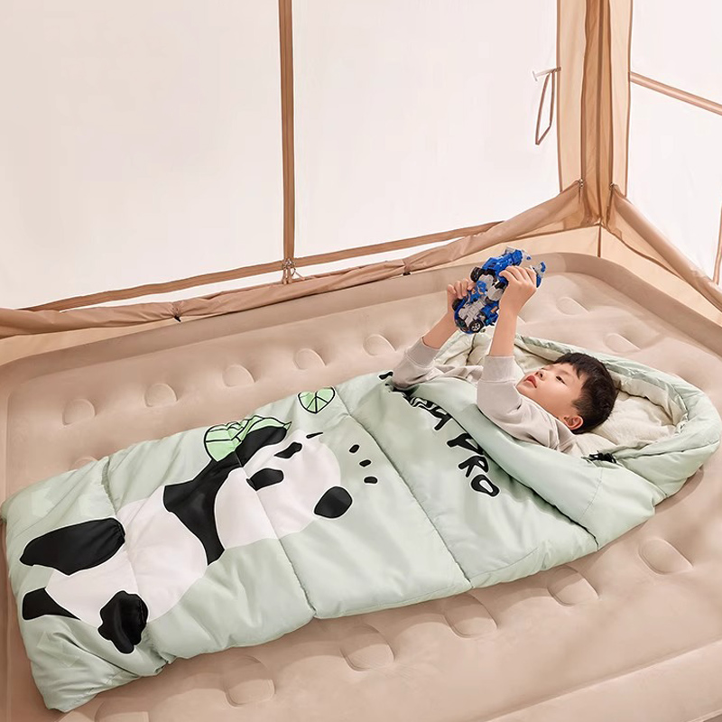 骆驼户外儿童睡袋户外午休室内防踢被学生隔脏四季通用春季棉保暖