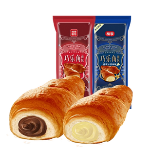 包邮桃李巧乐角面包巧克力味奶油饼干碎夹心牛角包早餐休闲零食