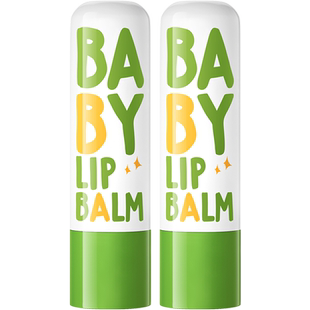 润本儿童唇膏保湿滋润小女孩专用护唇膏男孩宝宝婴儿润唇膏4g*2支