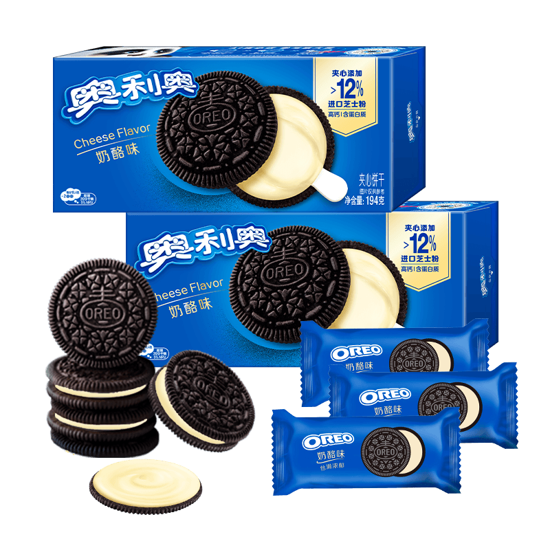 奥利奥奶酪味夹心饼干194g×2盒