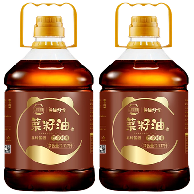 熊猫炒堂菜籽油2.717L×2桶