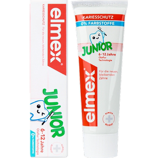 详情跳转】elmex艾美适6-12岁儿童牙膏50ml进口含氟换牙期防蛀牙