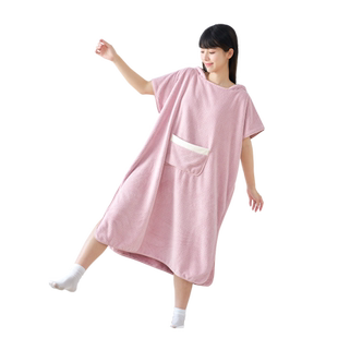 三利可穿浴巾女成人浴袍可裹浴袍非纯棉洗澡家用吸水速干不掉毛