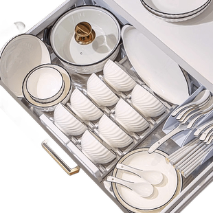 单个碗碟家用2024新款清新网红高颜值碗盘碗具筷新居入宅陶瓷餐具