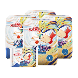 下拉享优惠雀氏玩彩派纸尿裤拉拉裤M,L-XXXL*透气干爽尿不湿