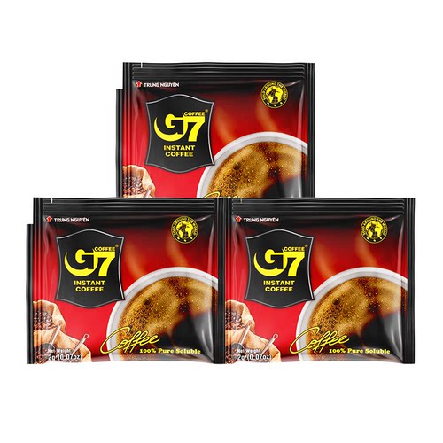 G7美式萃取咖啡黑咖啡2g*3小包便携小包装黑咖啡提神醒脑