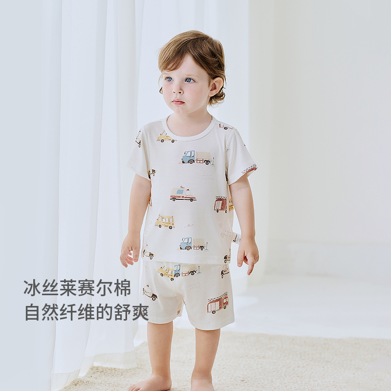 童泰短袖套装夏季莱赛尔家居服