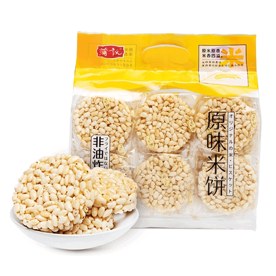 蒲议原味米饼传统小吃爆米花300g
