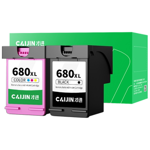 才进适用hp惠普680xl墨盒3776可加墨3778 1118打印机连供黑色彩色