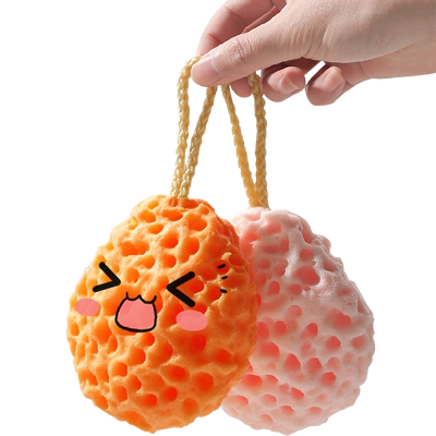 包邮柔软奶酪沐浴球泡沫绵密