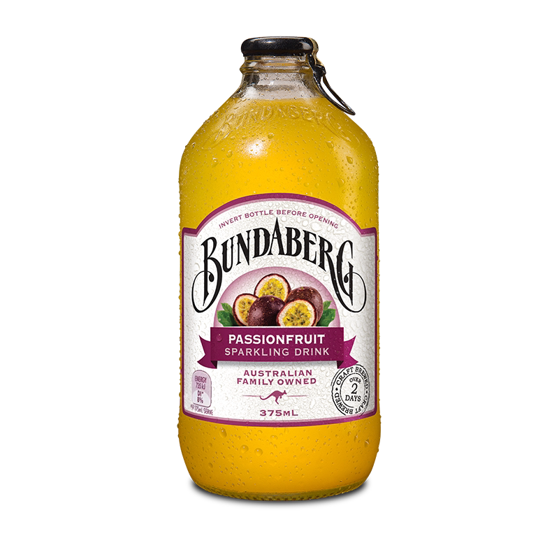 Bundaberg宾得宝澳洲进口百香果口味汽水375ml*1果汁气泡水饮料