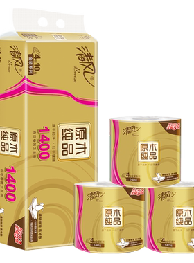 清风卷纸4层140g×10卷